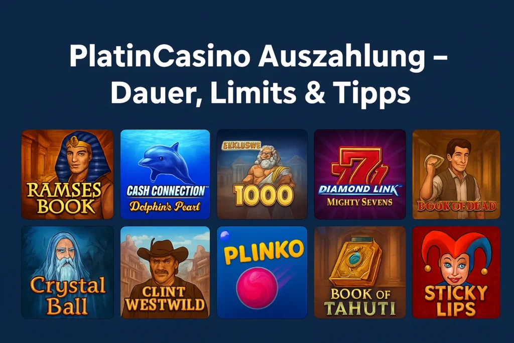 PlatinCasino Auszahlung – Dauer, Limits & Tipps